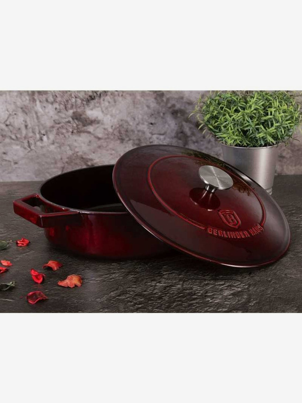 Berlingerhaus Чугунен тиган с капак 26 см Burgundy Line BERLINGERHAUS