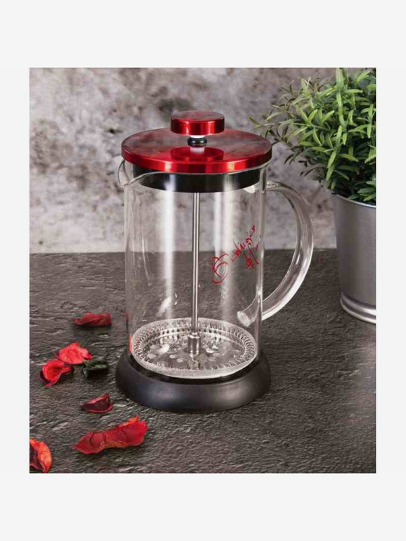 Berlingerhaus Чайник за кафе и чай French Press 600 ml Burgundy Metallic Line BERLINGERHAUS