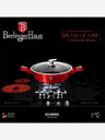 Berlingerhaus Кръгъл тиган с мраморно покритие и капак 24 см BERLINGERHAUS Burgundy Metallic Line