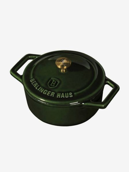 Berlingerhaus Чугунен тиган с капак 10 см BERLINGERHAUS Emerald Collection