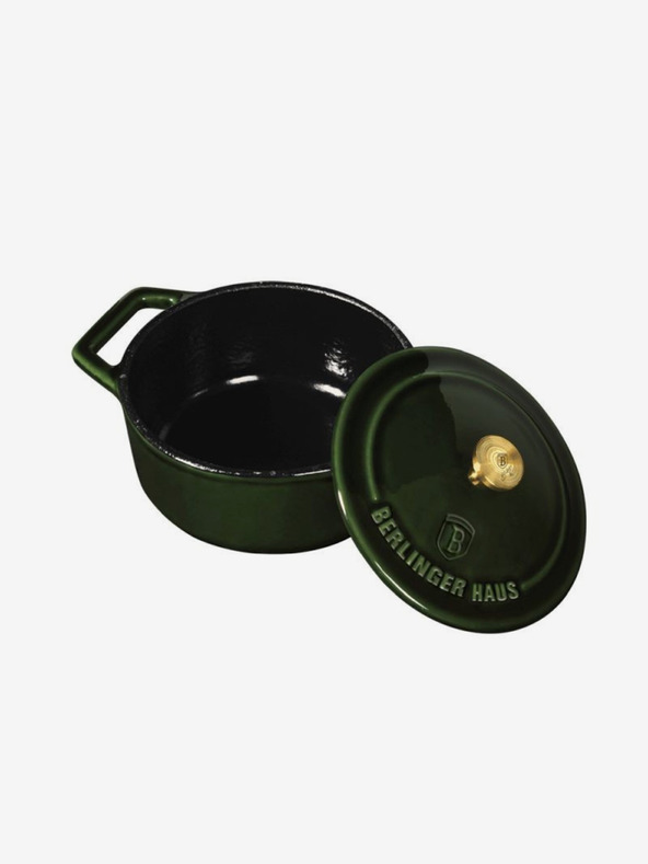 Berlingerhaus Чугунен тиган с капак 10 см BERLINGERHAUS Emerald Collection