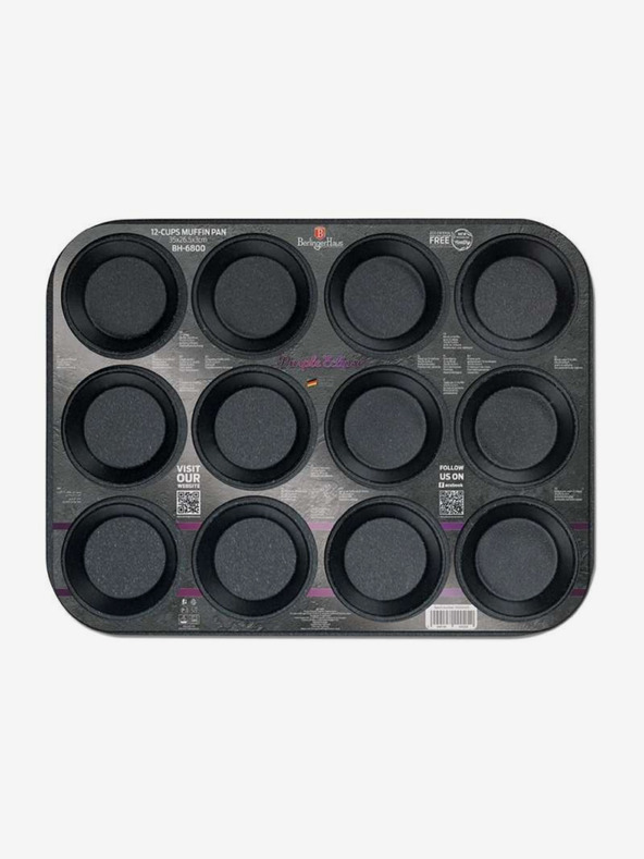 Berlingerhaus BERLINGERHAUS Purple Metallic Line Форма за мъфини с титаниева повърхност (12 бр.)