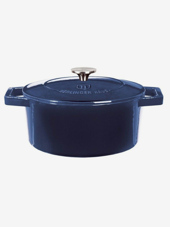 Berlingerhaus Чугунен съд за печене с капак (24 см) BERLINGERHAUS Aquamarine Metallic Line