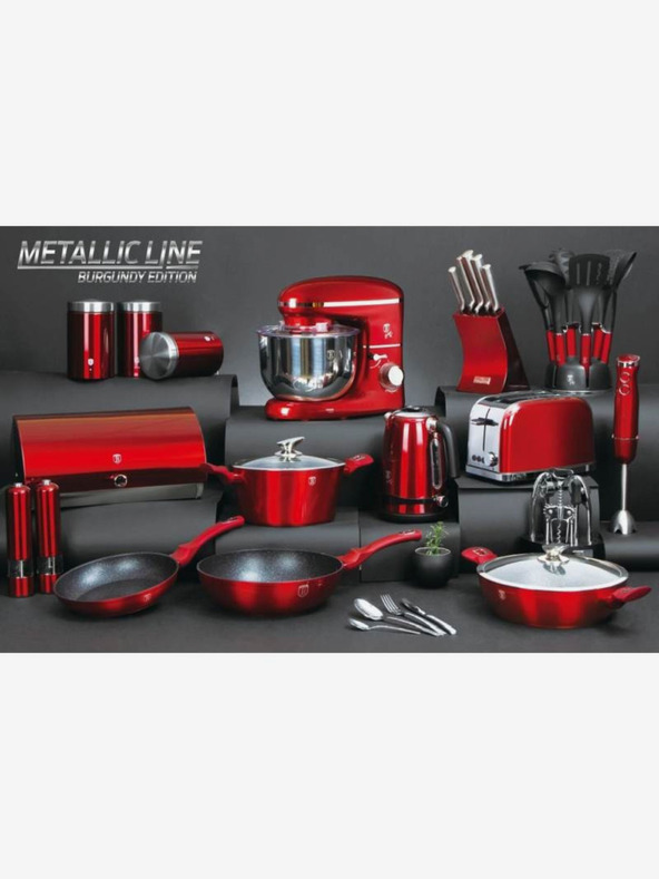 Berlingerhaus Готварска печка за ориз 1,8 л Burgundy Metallic Line BERLINGERHAUS