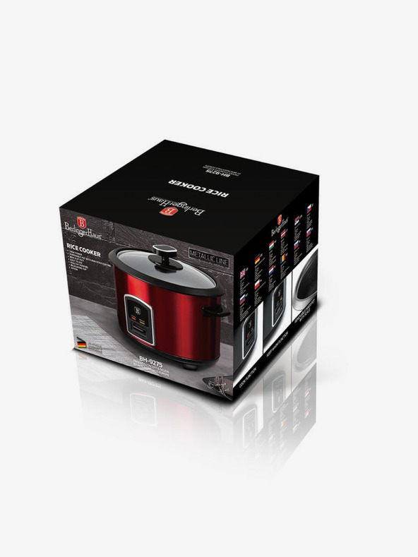 Berlingerhaus Готварска печка за ориз 1,8 л Burgundy Metallic Line BERLINGERHAUS