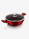 Berlingerhaus Кръгъл тиган с мраморен повърхност и капак 28 см BERLINGERHAUS Burgundy Metallic Line