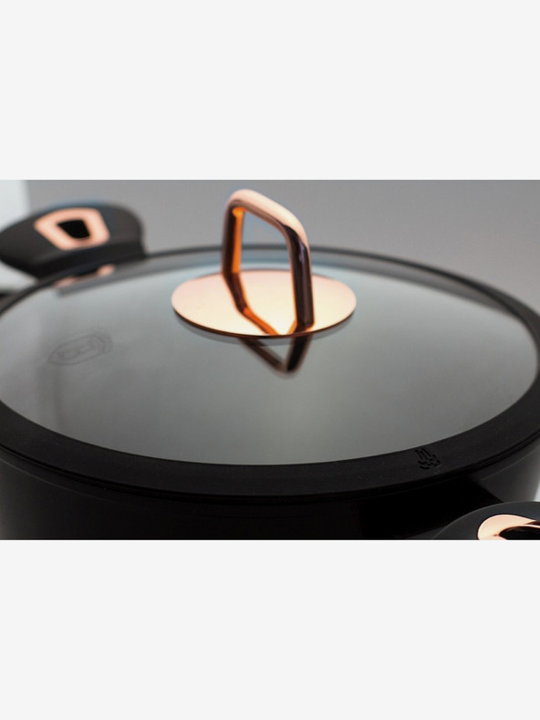 Berlingerhaus Тавичка за печене с капак и мраморна повърхност 28 cm Black Rose Collection BERLINGERHAUS