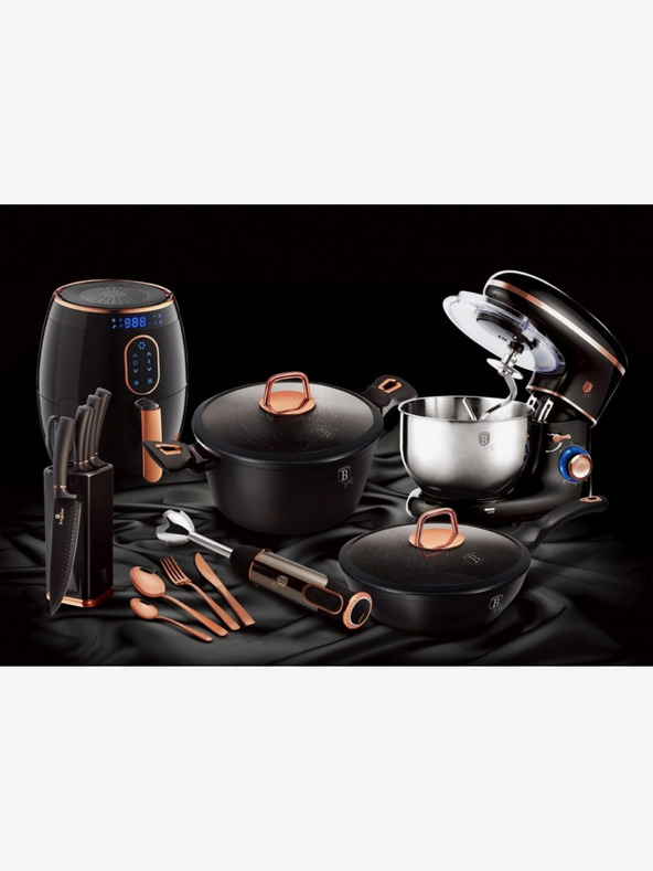 Berlingerhaus Тавичка за печене с капак и мраморна повърхност 28 cm Black Rose Collection BERLINGERHAUS