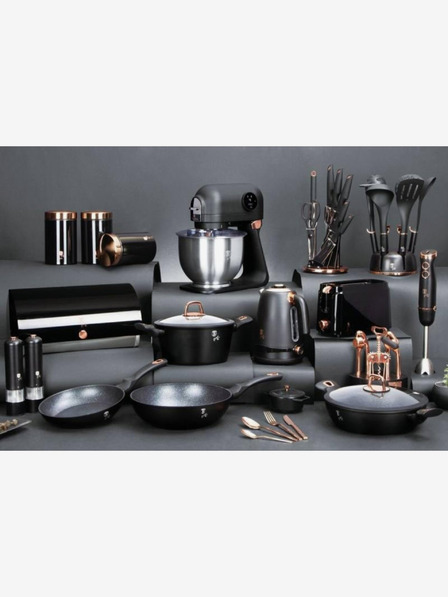Berlingerhaus Чугунена тава за печене с капак 24 см BERLINGERHAUS Black Rose Collection