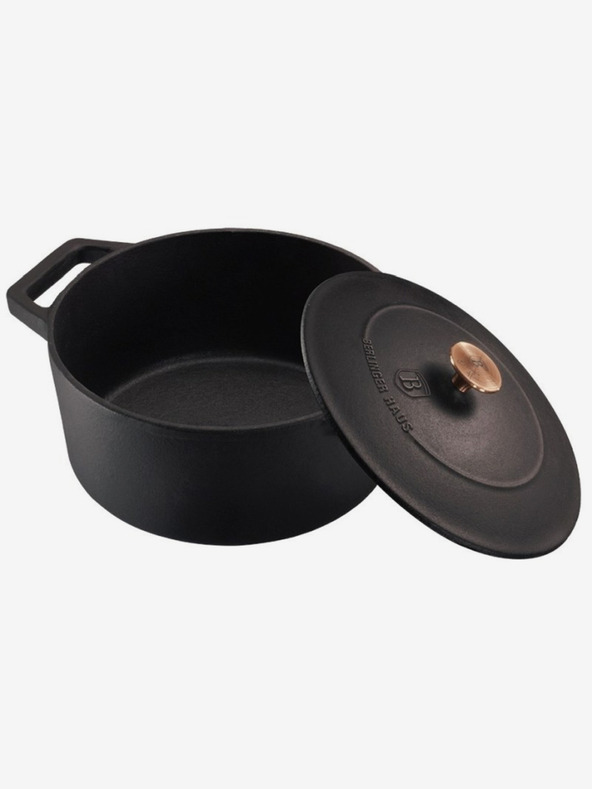 Berlingerhaus Чугунена тава за печене с капак 24 см BERLINGERHAUS Black Rose Collection