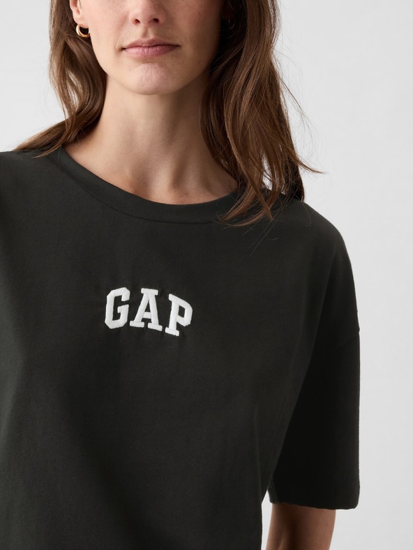 GAP Памучна тениска с логото на Gap