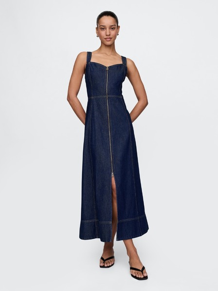 GAP Дънкова макси рокля UltraSoft GAP