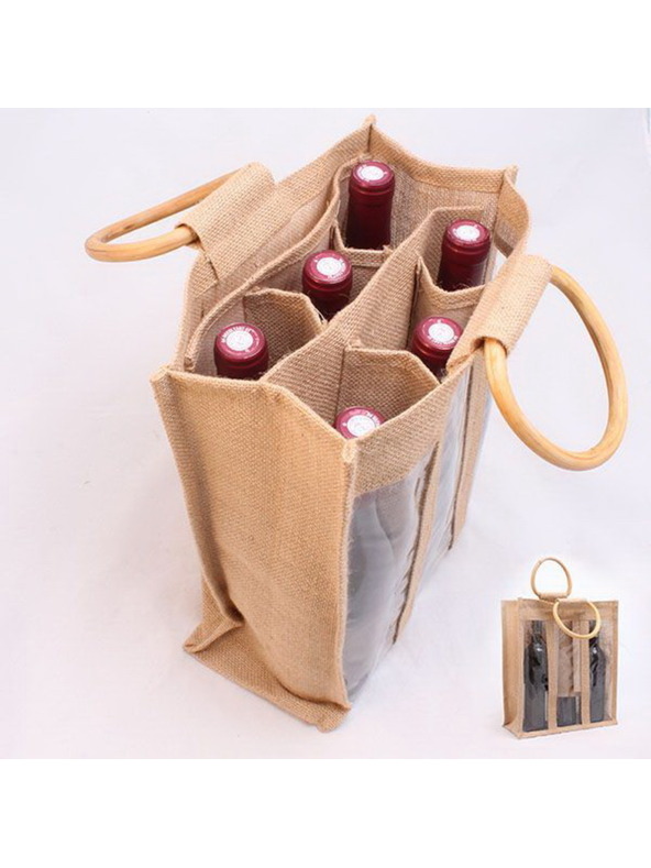 Casa de Engel Jutова чанта за 6 бутилки, 0/50