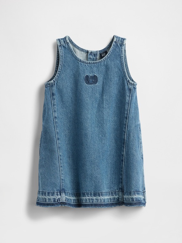 GAP Бебешка chambray рокля UltraSoft Americana GAP