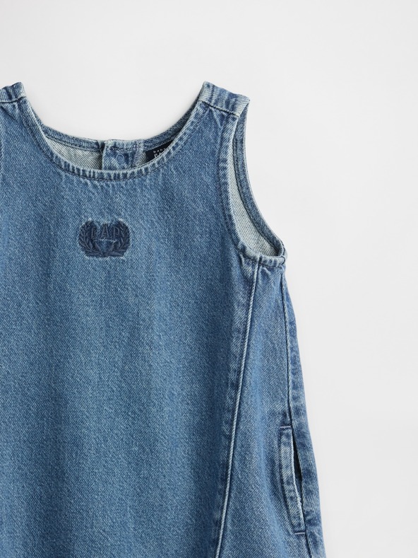 GAP Бебешка chambray рокля UltraSoft Americana GAP