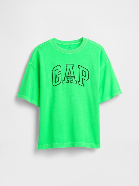 GAP Детска oversize тениска Heavyweight Athletic Logo GAP