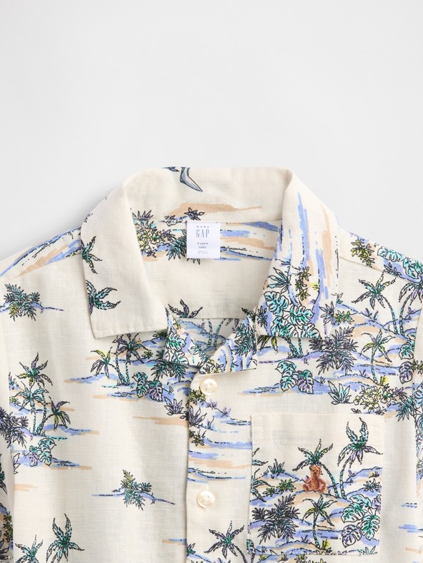 GAP Бебешка ленена риза Gap