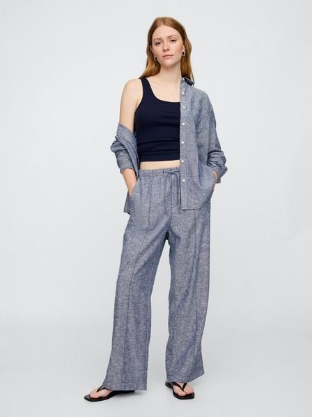 GAP Ленени широки панталони GAP