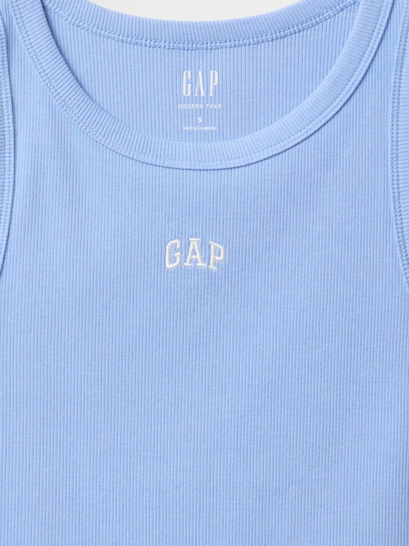 GAP Рипсован топ с лого GAP