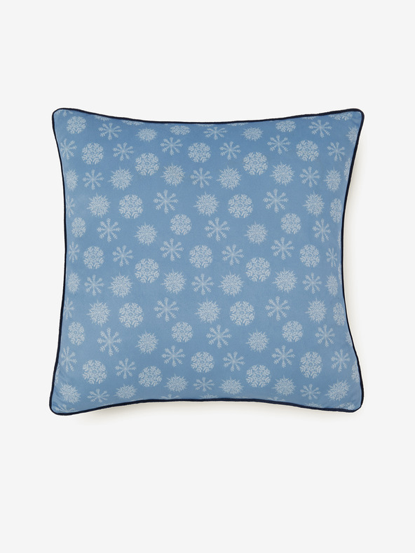 HIP 48 x 48 см - Синя двустранна възглавница с мотив HIP Phalini