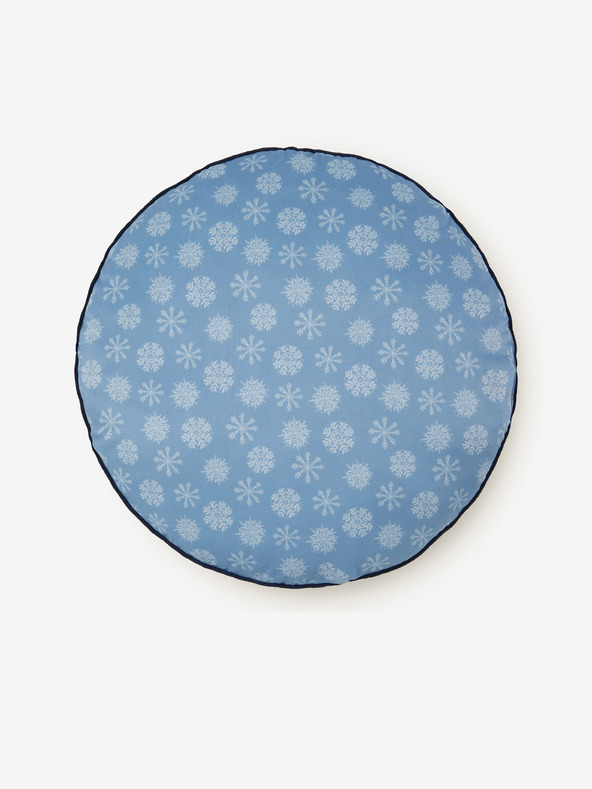 HIP Диаметър 55 см - Синя възглавница за реверсиране с мотив HIP Phalini