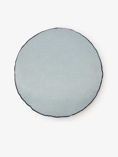 HIP Диаметър 55 см - Светлосиня възглавница HIP Rachna с възможност за обръщане