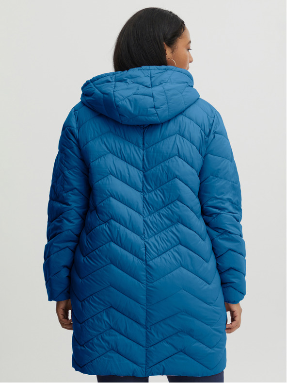 Fransa Синьо дамско ватирано яке Fransa