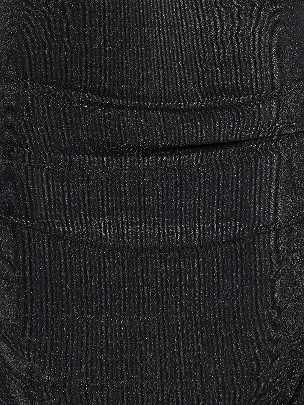 Fransa Черна дамска пола с металик Fransa