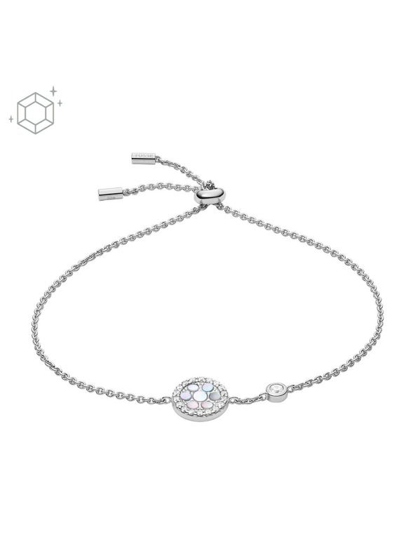 Fossil Дамска сребърна гривна Fossil JFS00519040