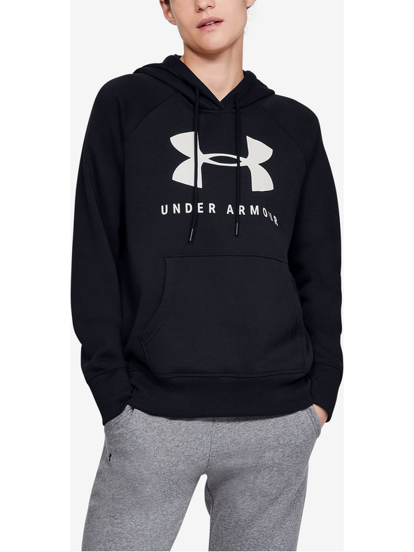 Under Armour Дамски суитшърт Under Armour RIVAL FLEECE SPORTSTYLE GRAPHIC HOODIE-B