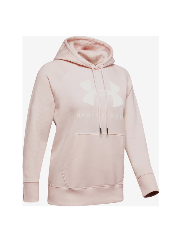 Under Armour Дамски суитшърт Under Armour RIVAL FLEECE SPORTSTYLE GRAPHIC HOODIE-B